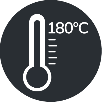 Odporność na krótkotrwały kontakt z temp.180°c